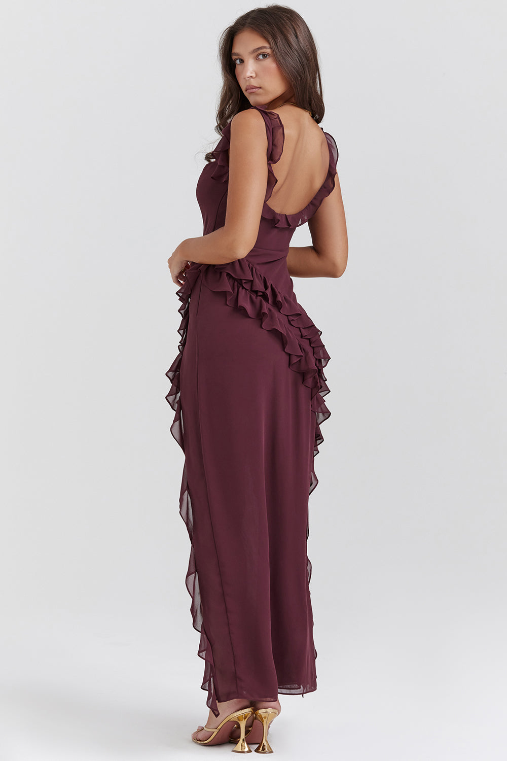 Vestido Deslumbrante con Volantes