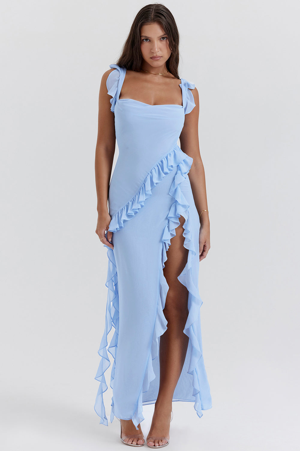 Vestido Deslumbrante con Volantes