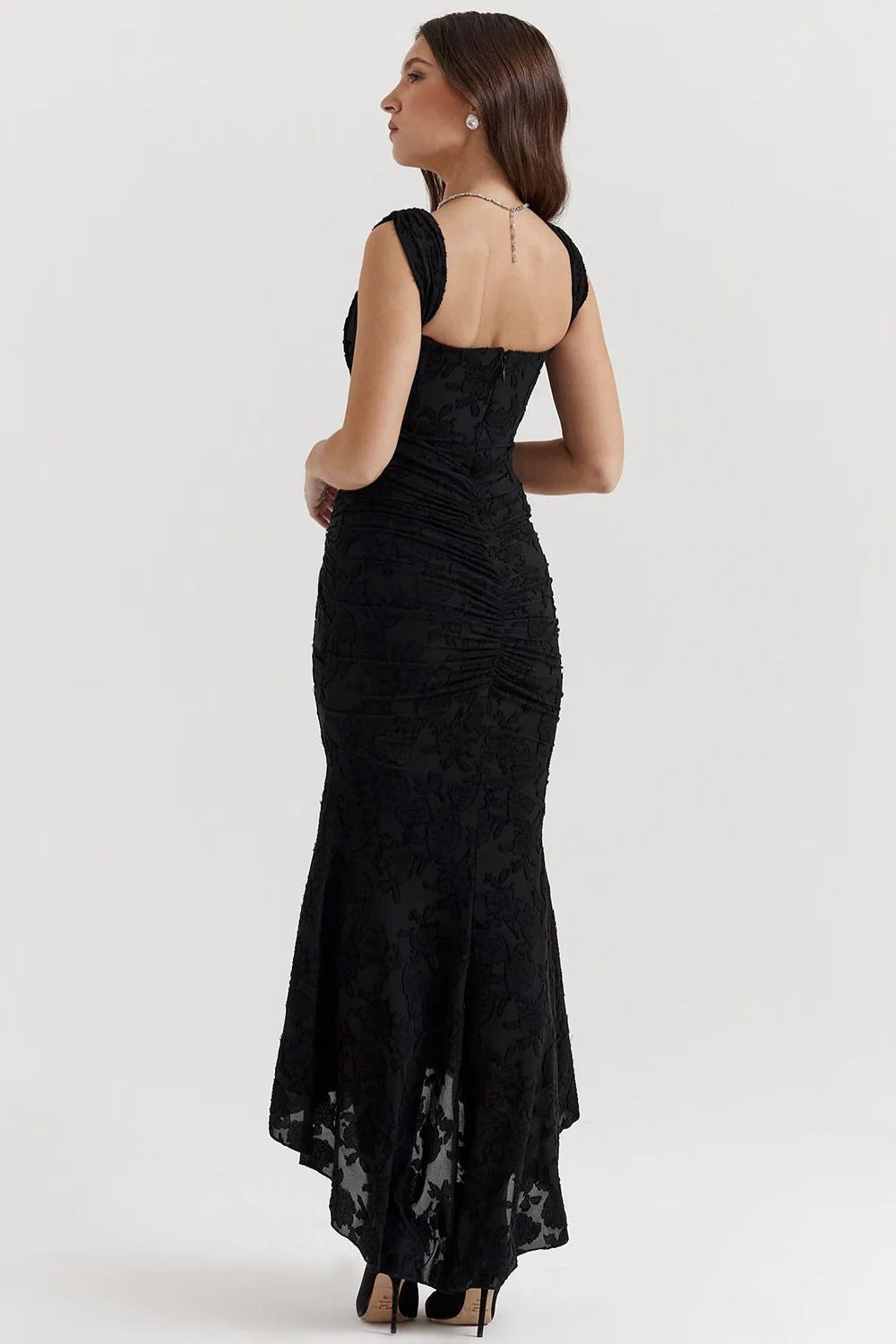 Vestido largo con corsé